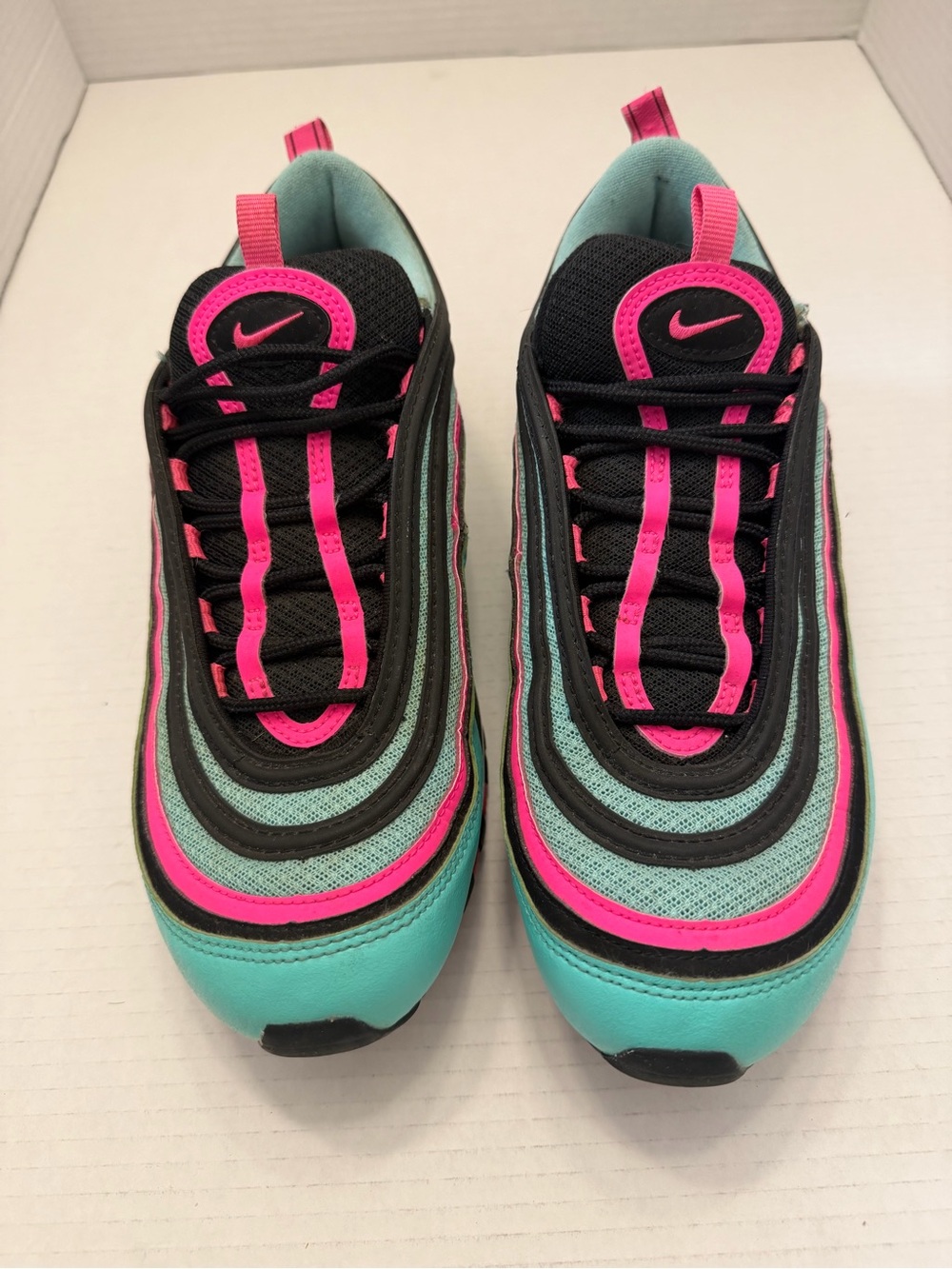 Nike Air Max 97 Hyper Turquoise South Beach Alternate Mens 9.5 Fast Shipping